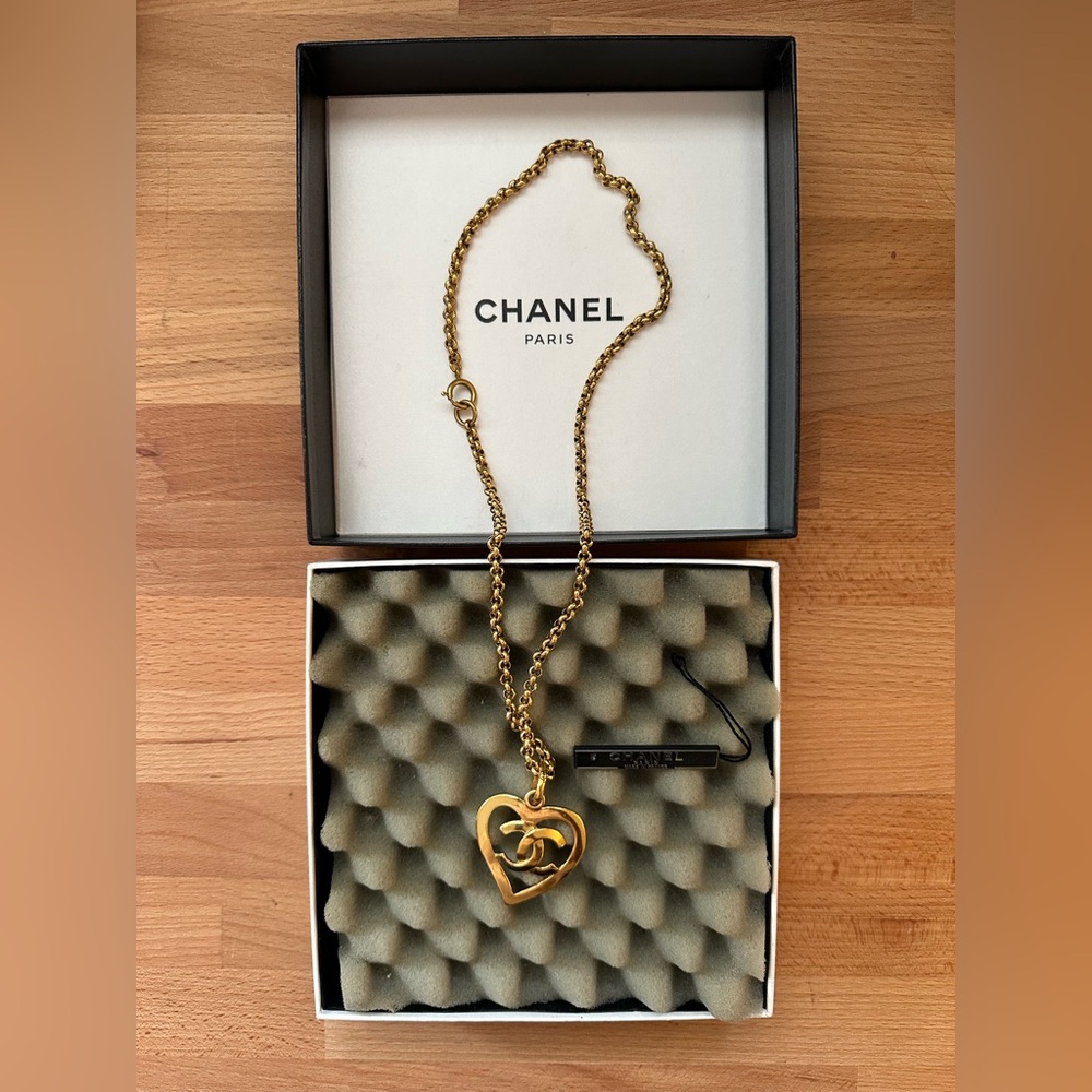Authentic Large Chanel Necklace with box and tag